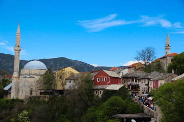 The old part of Mostar: shops, sweets and trinkets