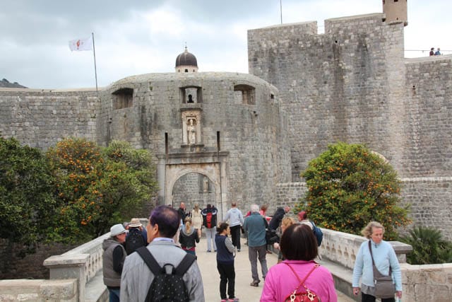 The main gates of Dubrovnik, Croatia