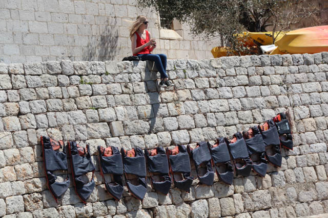 Away from the crowds outside the walls of Dubrovnik