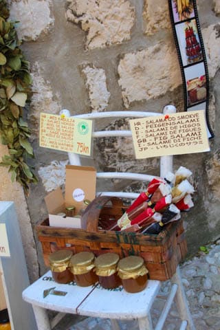 Local wares for sale in Dubrovnik