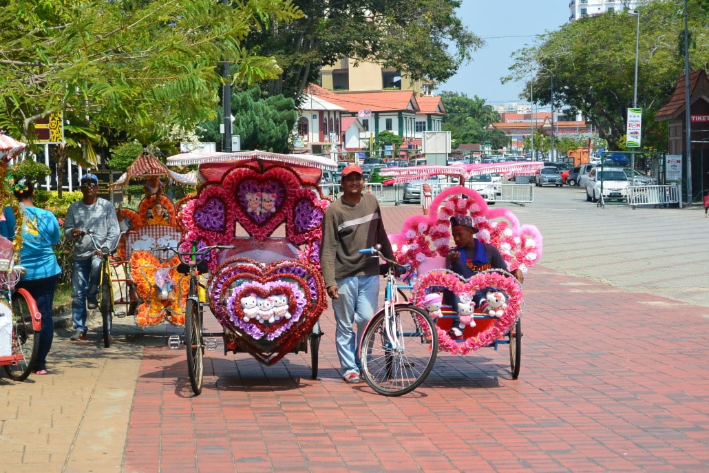 Cycle rickshaws were ubiquitous up to the 1970s in cities in Malaysia