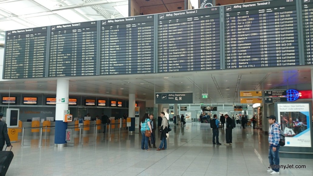 Departures Board at Munich Airport