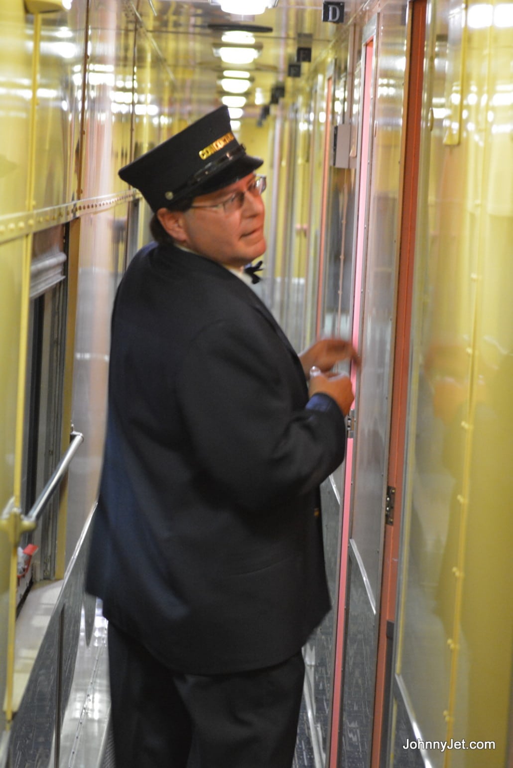 Pullman Rail Journeys conductor