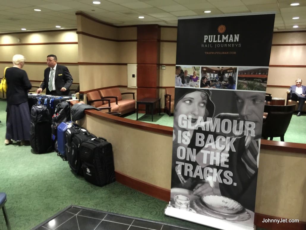 Pullman Rail Journeys check-in in Chicago's Union Station