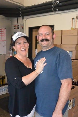 St. Florian owners Aron and Amy show us the brewery