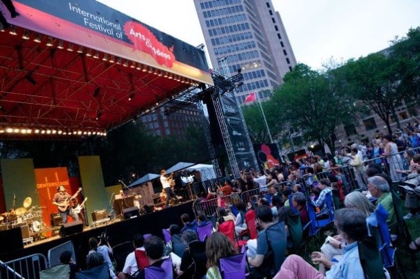 The International Festival of Arts and Ideas, on the Green