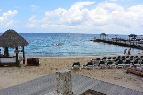 The beach