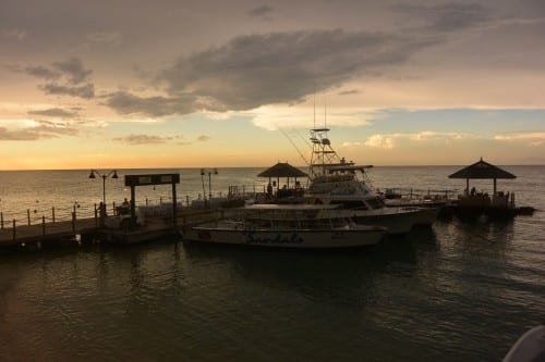 Sandals Ochi Beach Resort at sunset