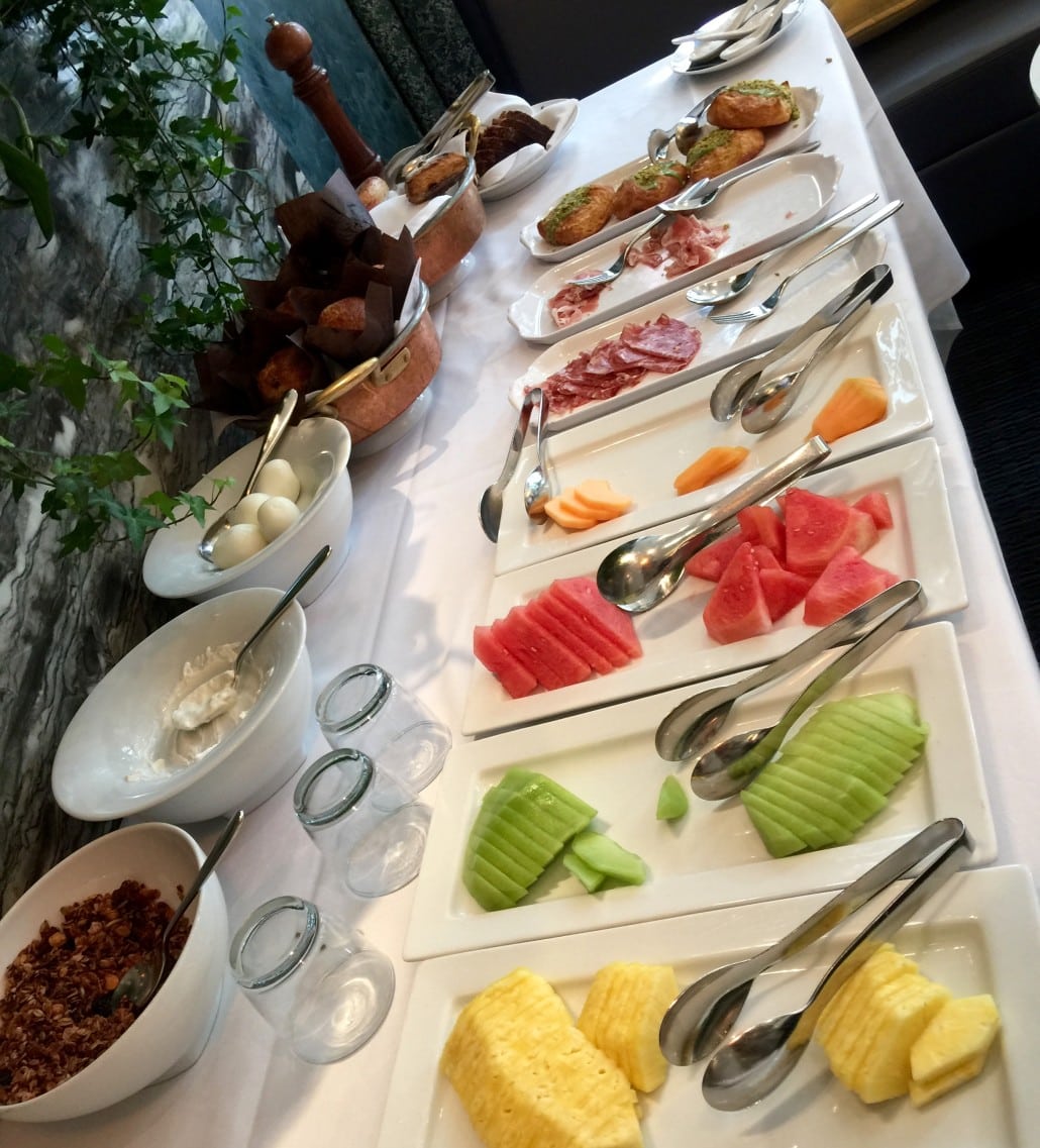 Opus Hotel breakfast