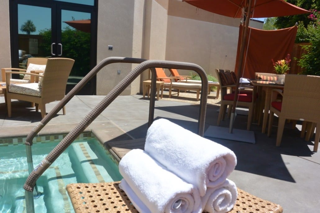 The spa suite patio