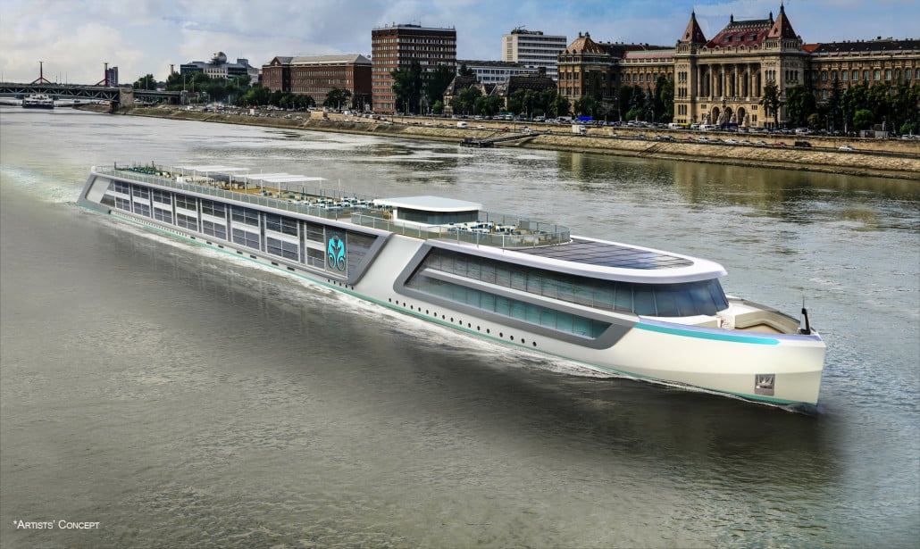 Artist rendering of Crystal River Cruises' new vessel (Credit: Crystal River Cruises)
