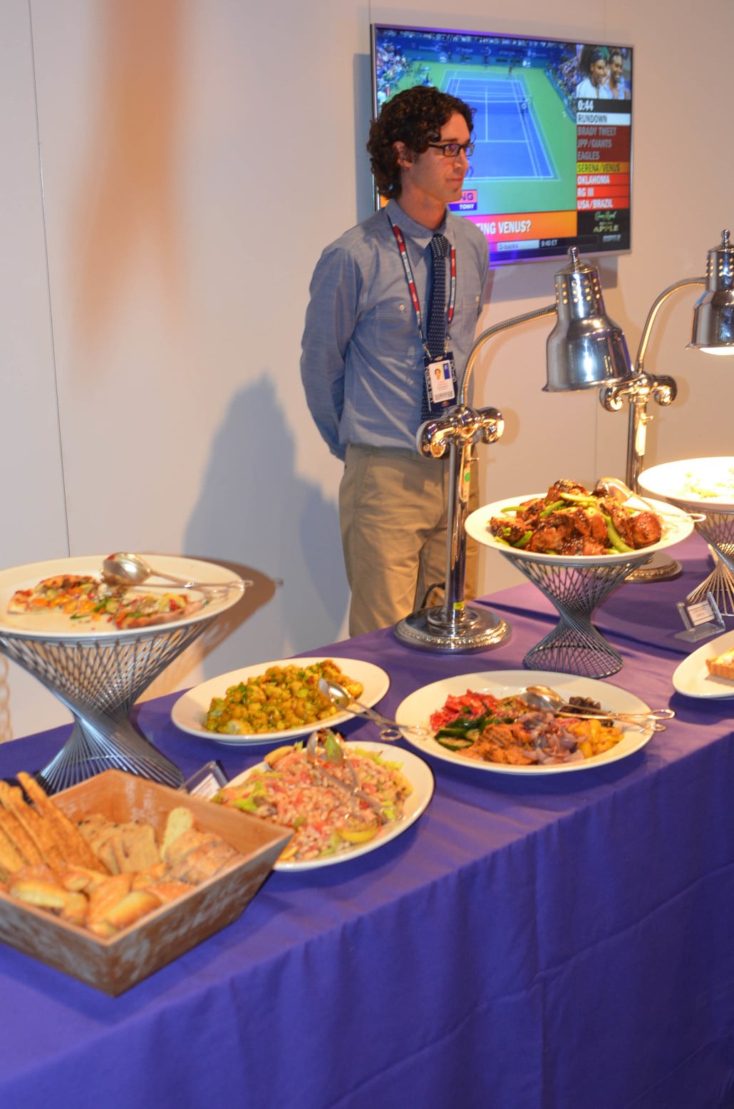 Fabulous food buffet at the AmEx-Starwood Preferred Guest Card Member party
