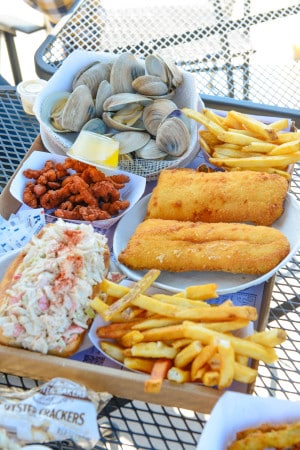 Our lunch at Rudy's Lakeside Drive-In