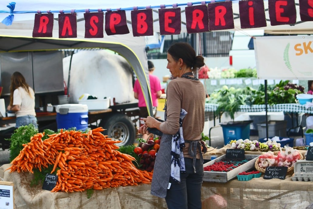 Vendor at the Missoula Farmers Market (Credit: Bill Rockwell)