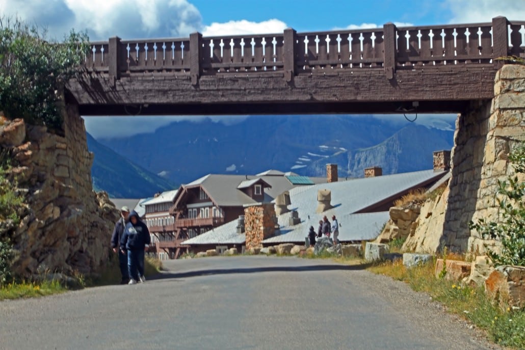 Entering Many Glacier Hotel (Credit: Bill Rockwell)