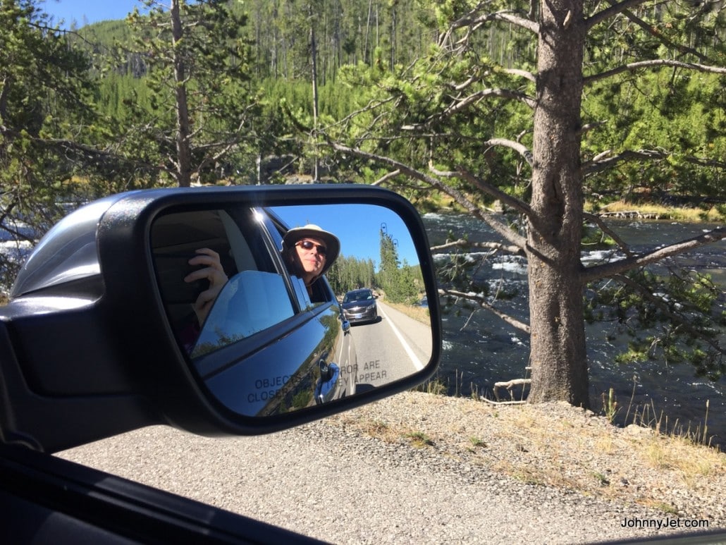 Driving in Yellowstone 