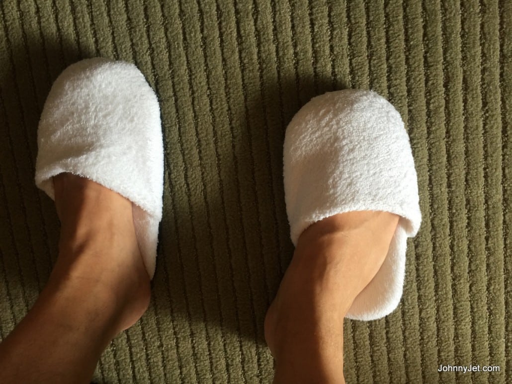 Regent Hotel Taipei fluffy slippers