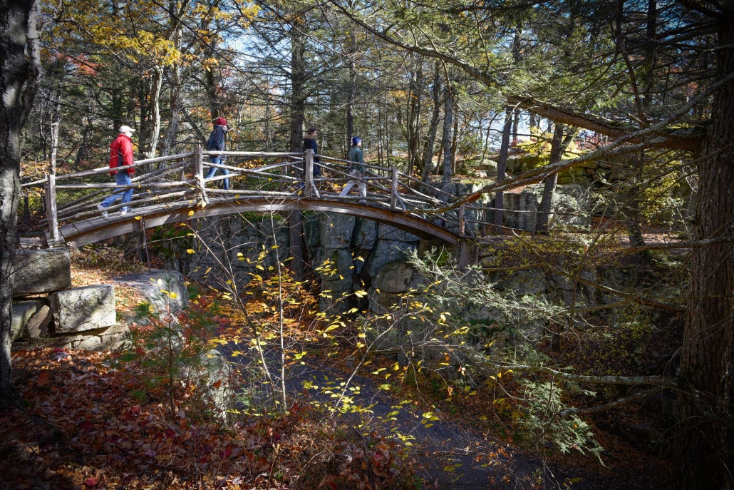 Footbridge in Minnewaska State Park Preserve