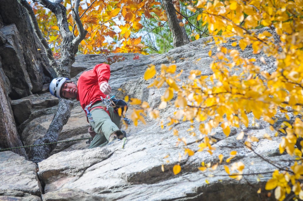 The Gunks has over 1,100 climbing routes, the majority of which fall into the easy-to-moderate category