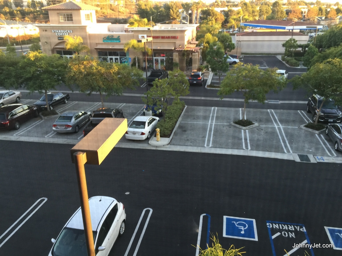 View of parking lot from TownePlace Suites