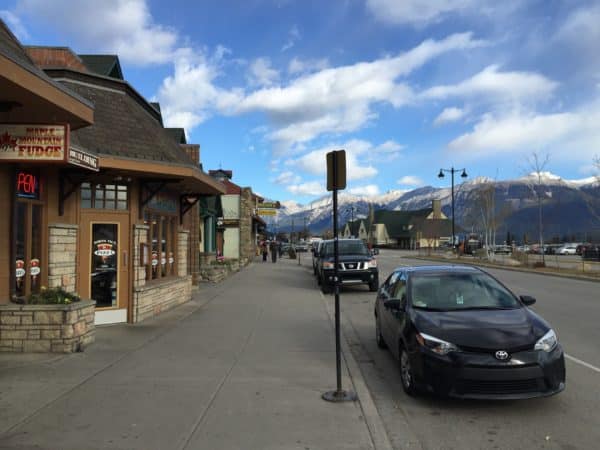 Connaught Dr in downtown Jasper