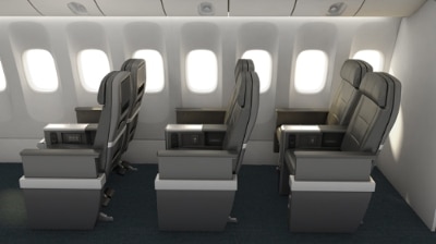 American Airlines' new premium economy seats (Credit: American Airlines)