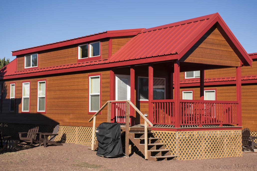 Our deluxe cabin at KOA