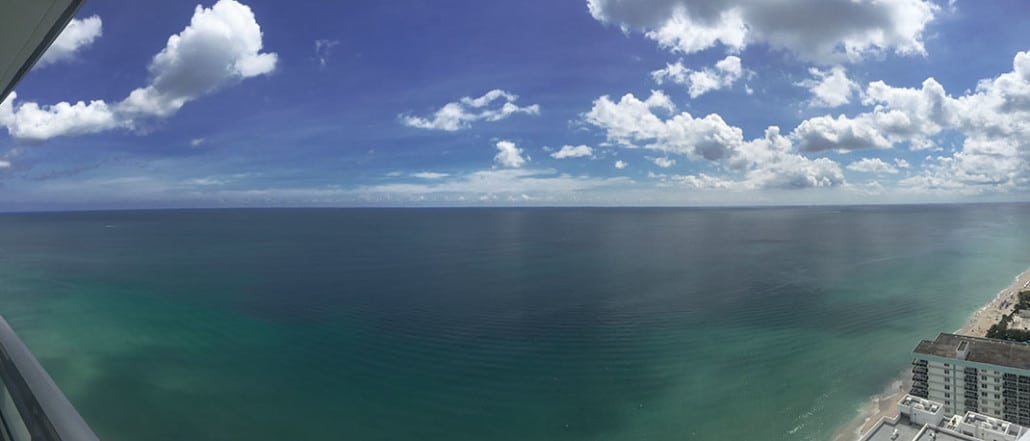 A panoramic of the Atlantic