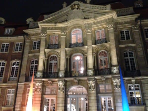 Erbdrostehof at night in Münster