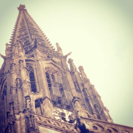 The eerie cages of St. Lambert's Church