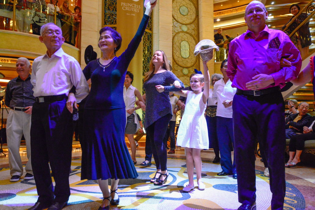 Line dancing in the Piazza