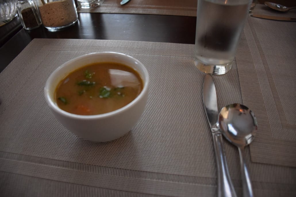 Coconut curry conch chowder from Van Breugel's