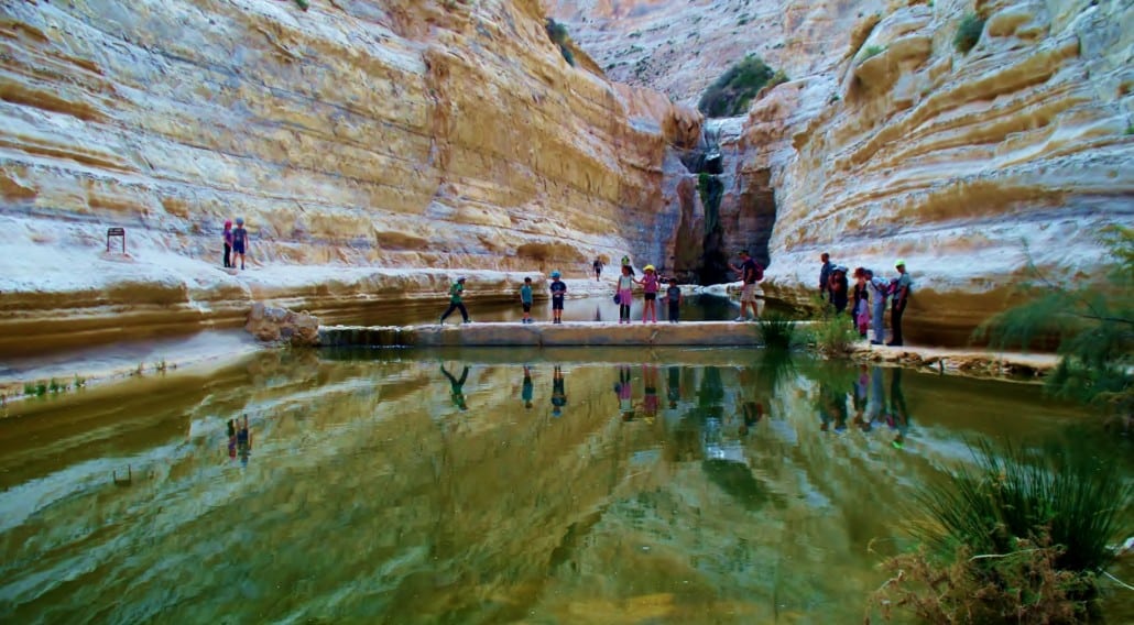 The trail at Ein Avdat Canyon