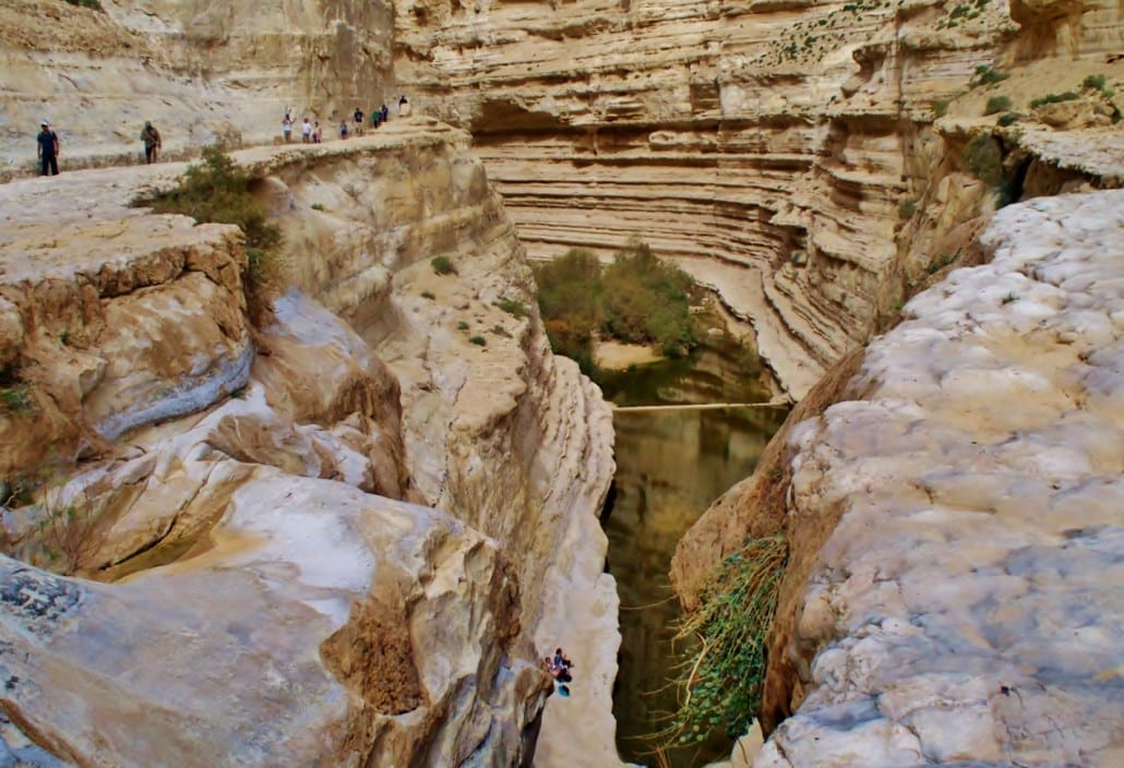 A view along Ein Avdat Canyon