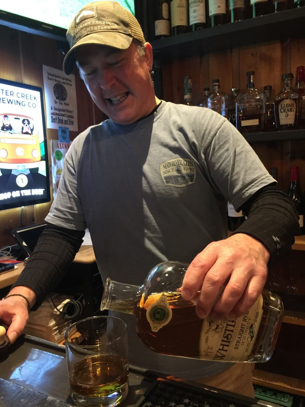 Mad River Barn's bartender, Jerry