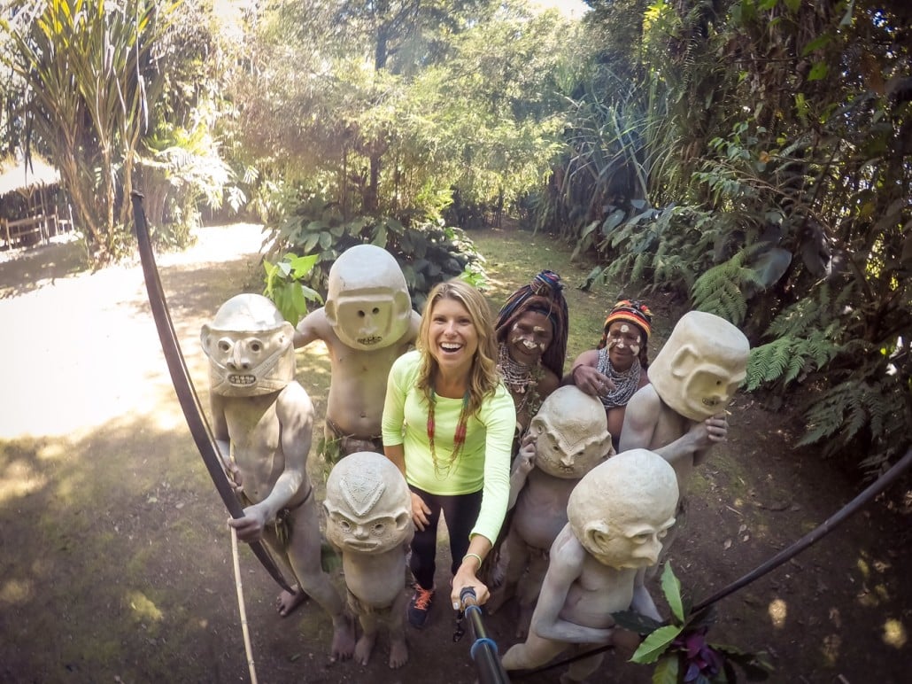With the mud men near Mount Hagen