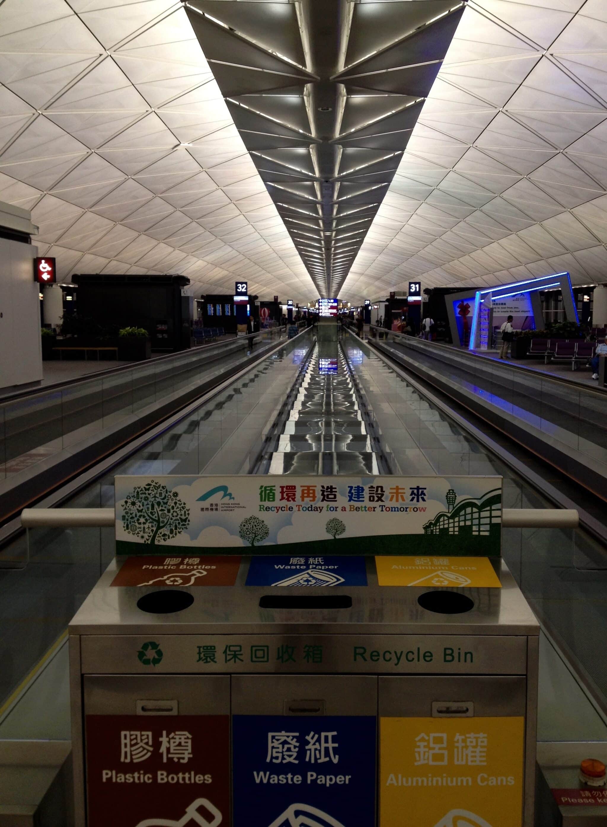 Inside Hong Kong International Airport