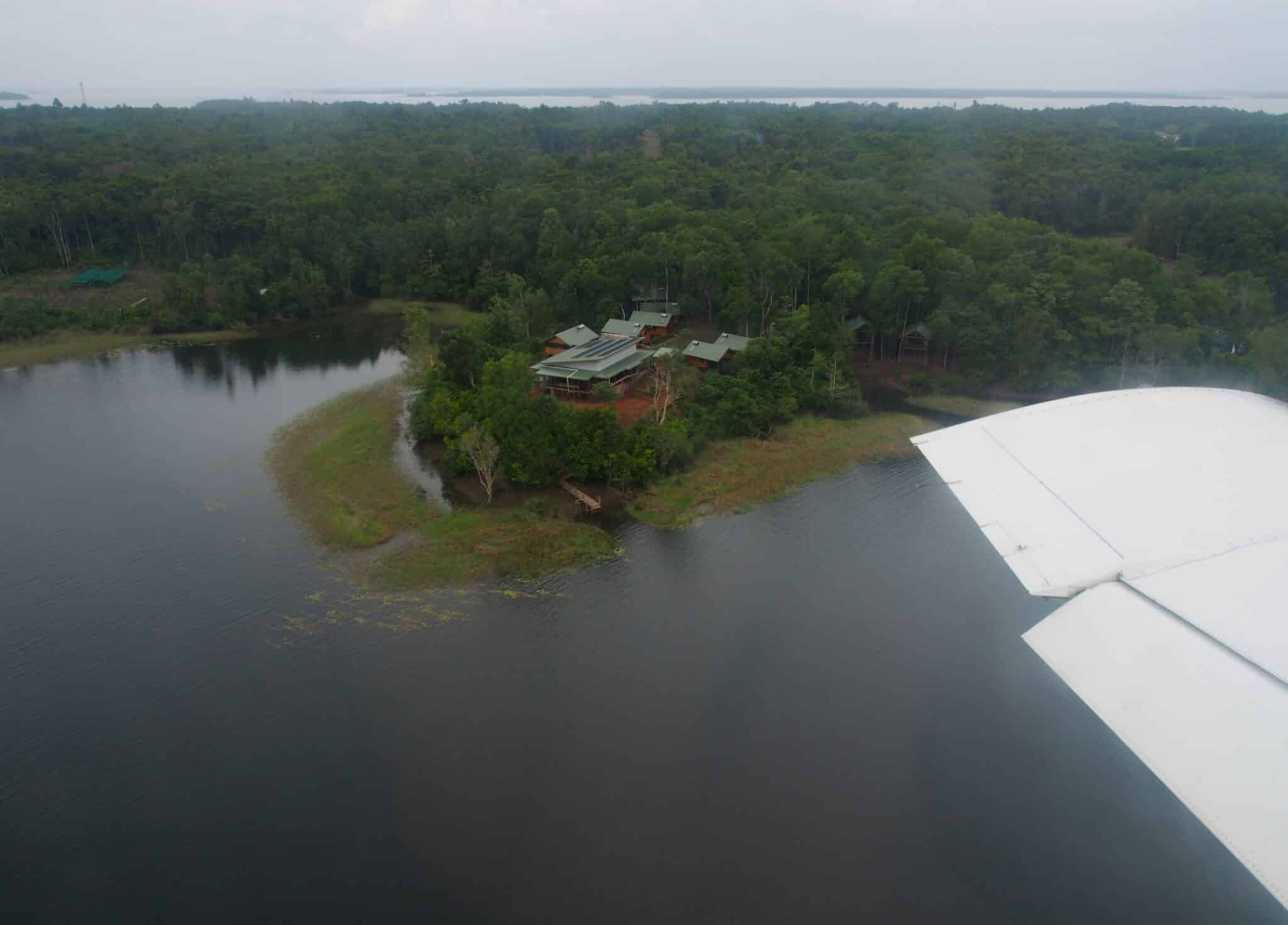 Lake Murray Lodge from the air