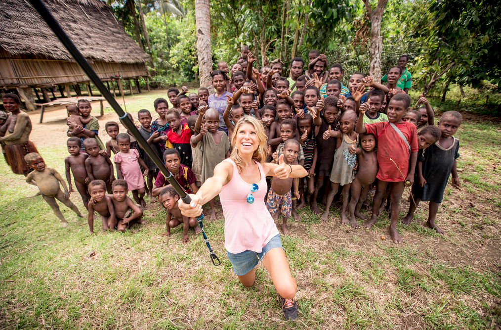 With a tribe in the Sepik