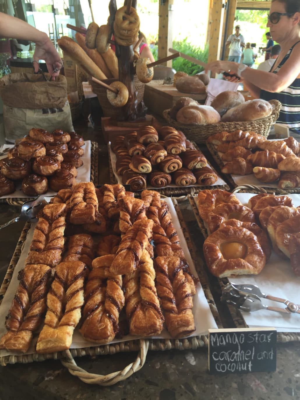 Breakfast pastries at Rio Bhongo