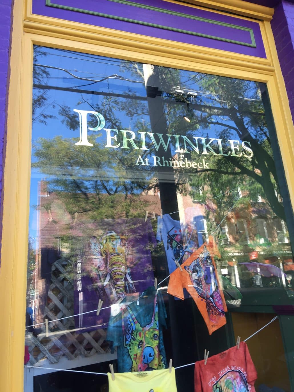 Colorful shopping in Rhinebeck