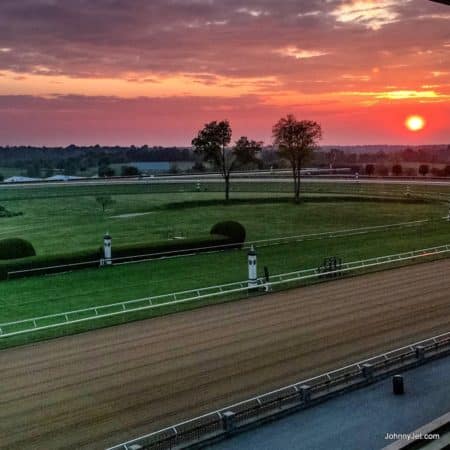 Kentucky Sunset at Keeneland Racetrack