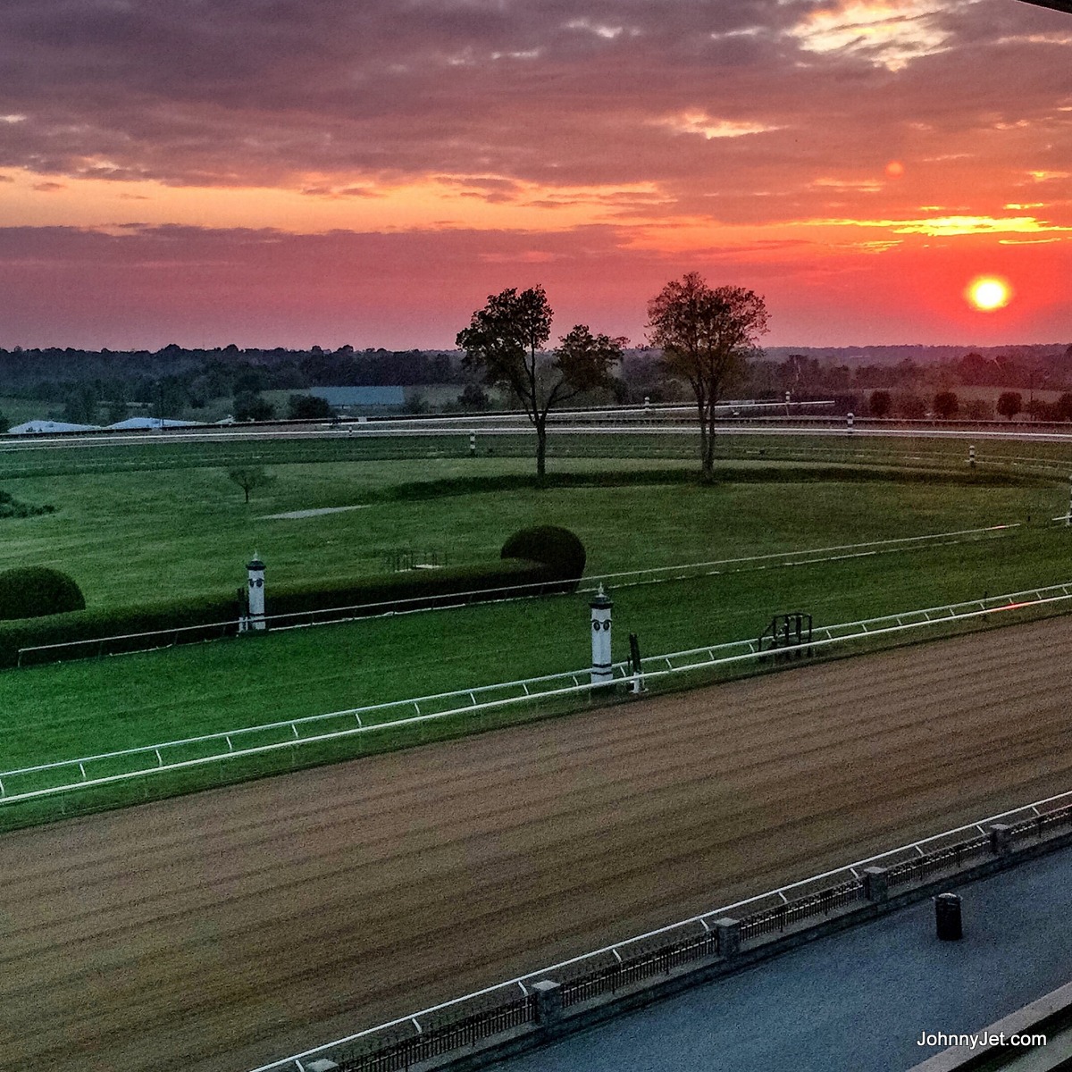 Kentucky Sunset at Keeneland Racetrack