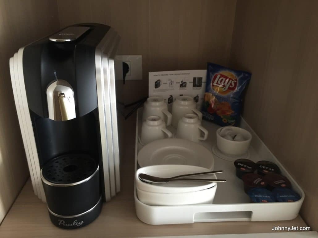 In-suite coffee brewer