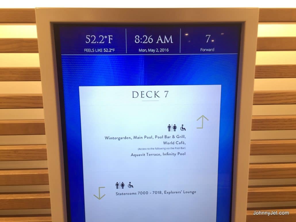 Viking Sea Info by elevators