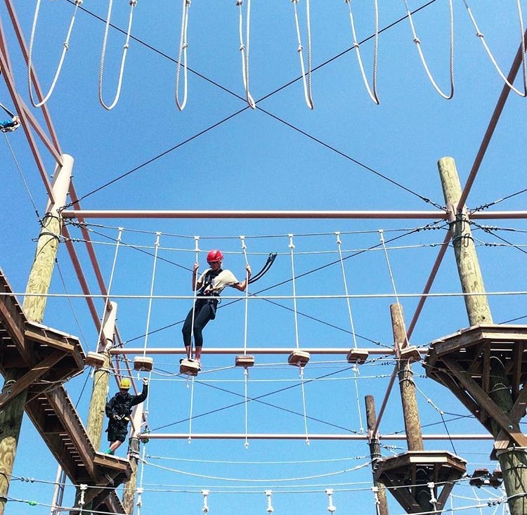Though extremely fun, Epic Discovery's Challenge Course (Gore Range, Holy Cross) is not for the faint of heart