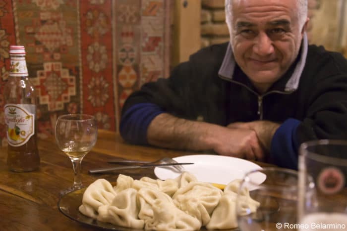 Georgian people in Khinkhali