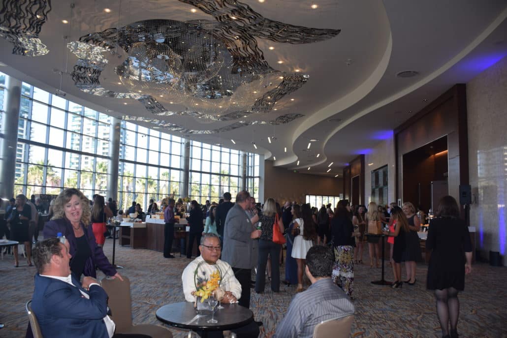 The foyer to the new ballroom at the Marriott Marquis San Diego Marina