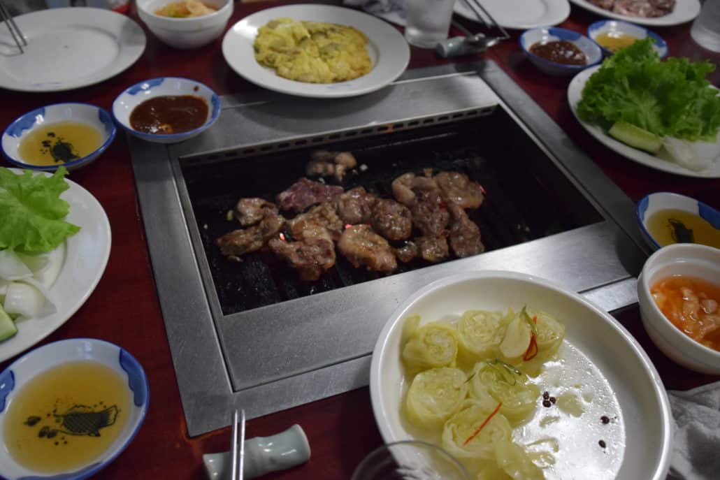 One of the gluttonous meals I was fed: a dinner featuring duck barbecue