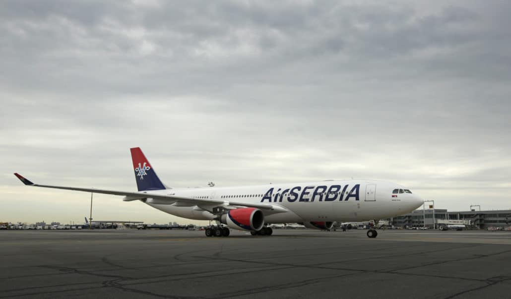 Air Serbia now flies direct to Belgrade from JFK 5x/week (Credit: Adam Hunger/AP Images for Air Serbia)